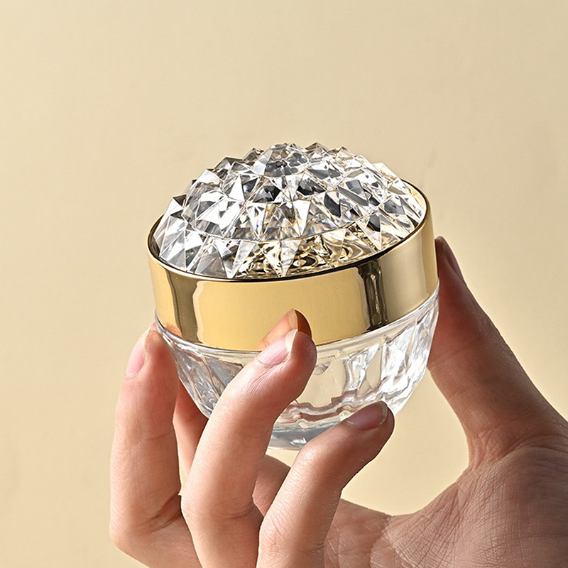 Luxury Skincare Containers - 1pcs Luxury Diamond 50g Glass Face