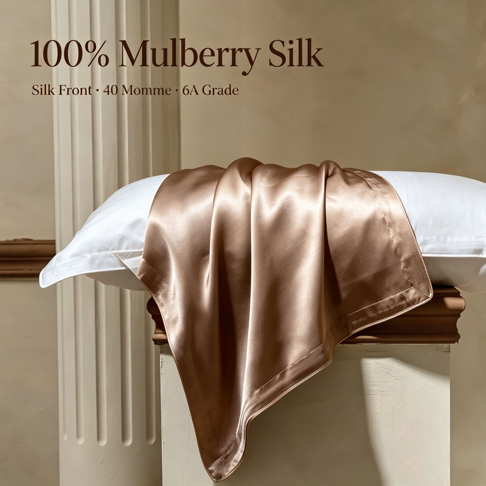 Luxury Skincare Gift Set For Women - 2 Pcs Silk Pillowcase Queen Size
