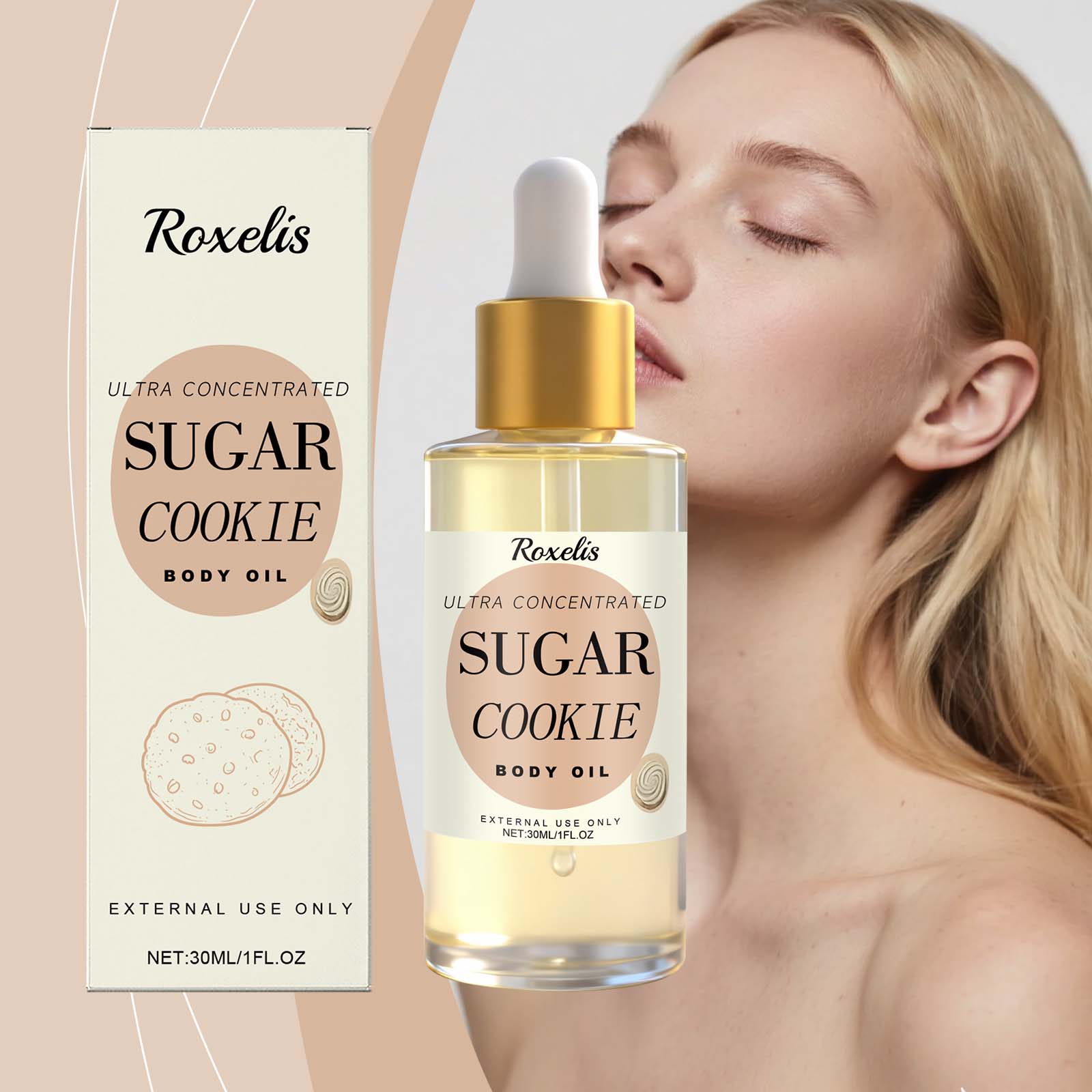 Luxury Skin Care - Body Oil Moisturizing and Repairing Sweet