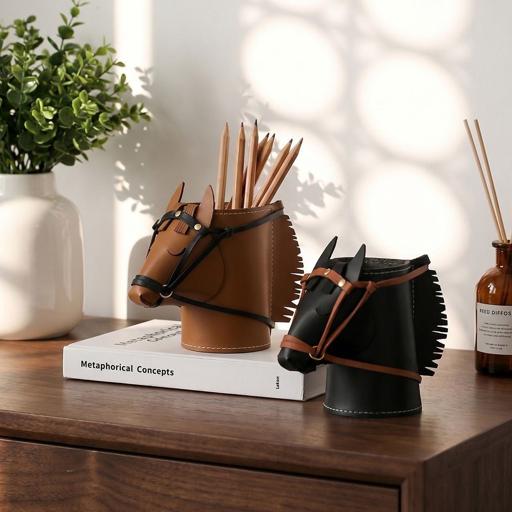 Luxury Leather Horse-head Stor - Luxury Skincare Containers 评论和价格