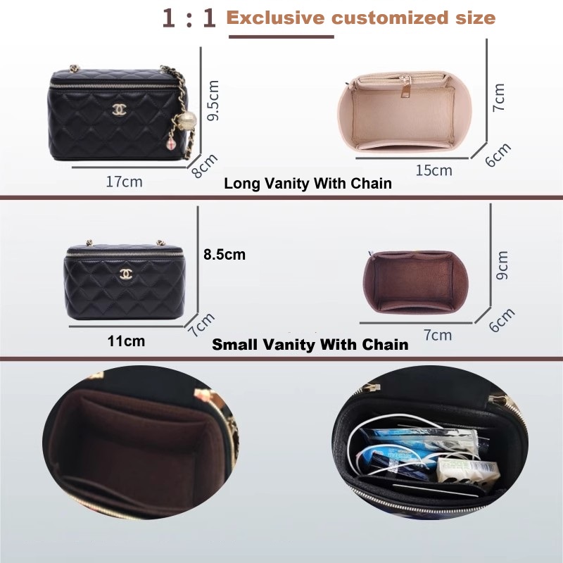 Felt Insert Bag Organizer for  - Luxury Skincare Containers 评论和价格