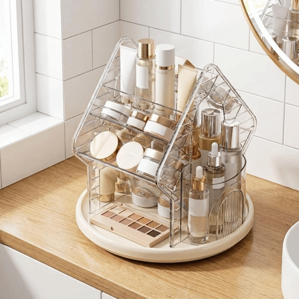 Rotating Desktop Cosmetic Orga - Luxury Skin Care 评论和价格